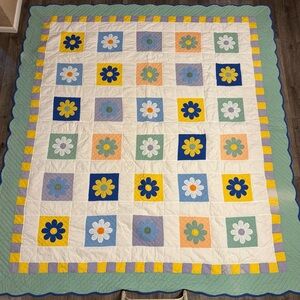123 Creations Floral Patchwork Quilt w/ 2 Shams - Multicolor - Full / Queen